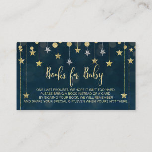 Carte D'accompagnement Insérez la demande d'un petit livre étoile Twinkle