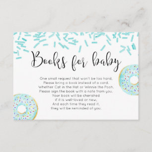 Carte D'accompagnement Insertion de demande de livre de garçon de baby