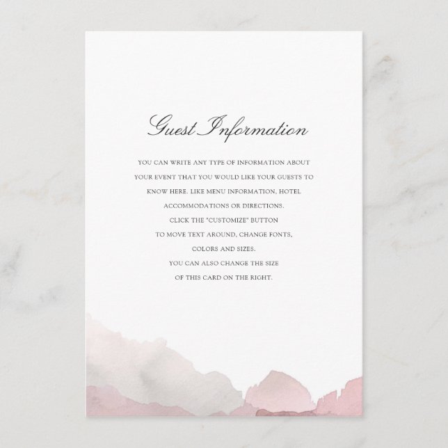 Carte D'accompagnement Insertion de Mariage de débonair (Devant)