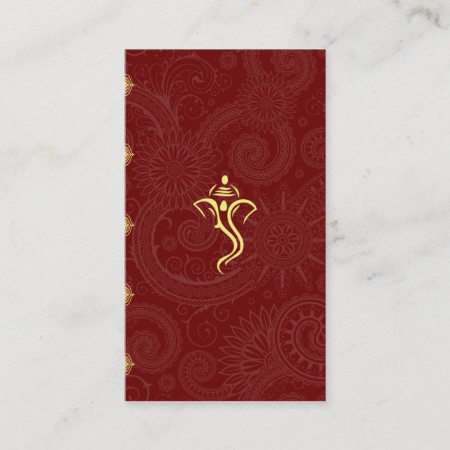 Carte D'accompagnement Insertion de Mariage Vinayaka (Devant)