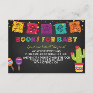 Carte D'accompagnement Insertion du carnet de Baby showers Fiesta