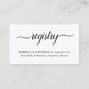 Carte D'accompagnement Insertion simple du registre / Boîtier pour l'invi