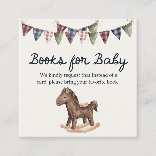 Carte D'accompagnement Inspired Baby Shower Book for Baby (Devant)