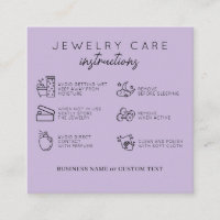 Instruction sur les bijoux Merci pourpre