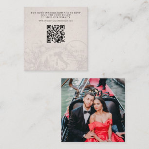 Carte D'accompagnement Italie Mariage de passeport QR
