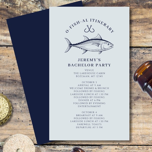 Carte D'accompagnement Itinéraire du voyage de pêche de la fête de baccal (Créateur téléchargé)