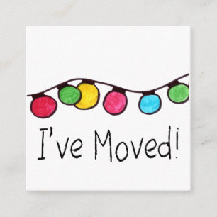 Carte D'accompagnement J'ai déplacé des lumières d'arbre de Noël