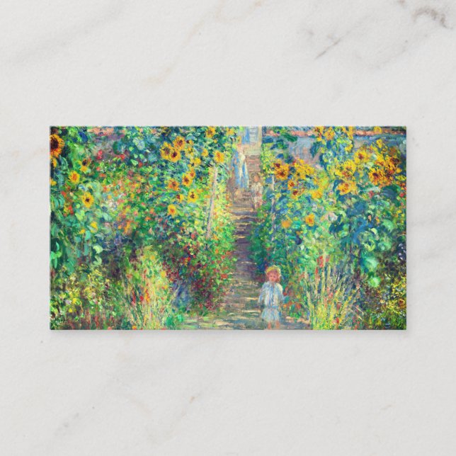 Carte D'accompagnement Jardin aux fleurs de Monet (Devant)