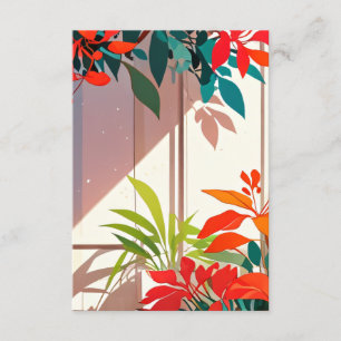 Carte D'accompagnement Jardin botanique lumineux à la porte