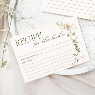 Carte D'accompagnement Jardin de Conte de Fée Fantaisiste & Recette d'Arc