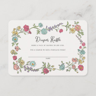 Carte D'accompagnement Jardin d'été Fête Floral Déchets Raffin Insertion