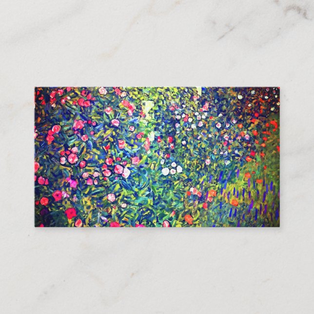 Carte D'accompagnement Jardin italien Gustav Klimt (Devant)