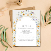 Jardin Wildflower Printemps Mariage d'été
