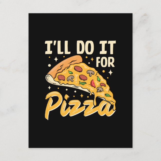 Carte D'accompagnement Je le ferai pour la pizza (Devant)