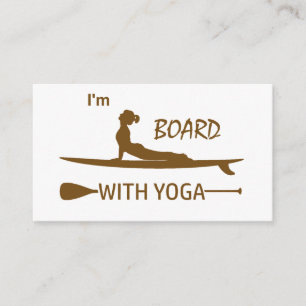Carte D'accompagnement Je suis le conseil d'administration avec le yoga