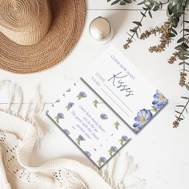 Carte D'accompagnement Jeu de Baby Shower Mariage "Devinez combien de bai (Créateur téléchargé)