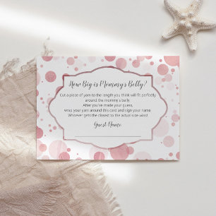Carte D'accompagnement Jeu de Baby Shower Tendance Quelle est la Taille d