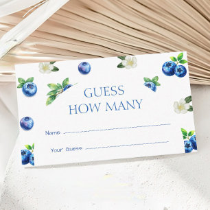 Carte D'accompagnement Jeu de devinette pour Baby Shower sur le thème de