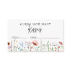 Jeu de devinette pour la douche de mariée aux fleu