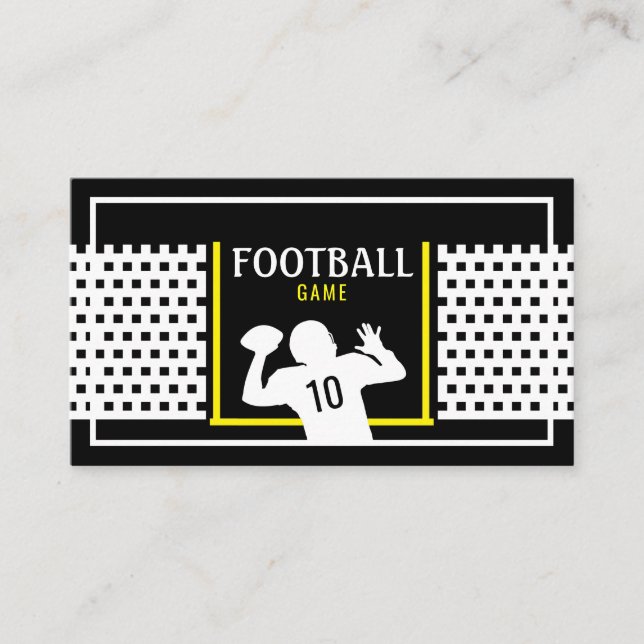 Carte D'accompagnement Jeu de football, Billet d'anniversaire pour enfant (Devant)