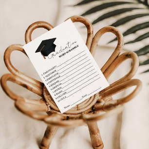 Carte D'accompagnement Jeu de graduation de mot simple