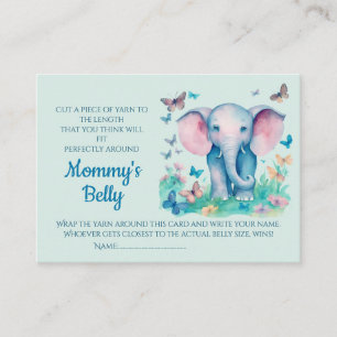 Carte D'accompagnement Jeu de Grossesse Cadeau Baby Shower Devinez la Tai