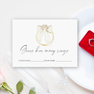 Carte D'accompagnement Jeu de l'anneau combien d'anneaux mariage