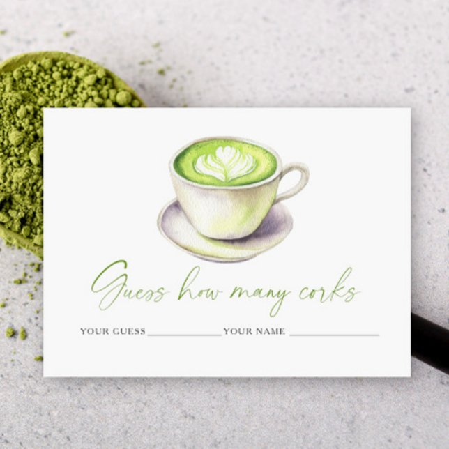 Carte D'accompagnement Jeu de mariage combien de bouchons dans la tasse d (Créateur téléchargé)