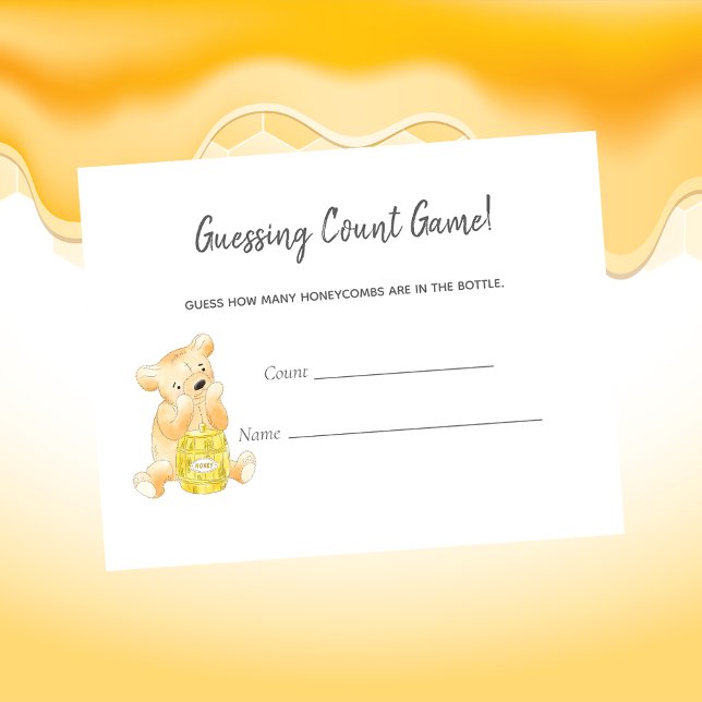 Carte D'accompagnement Jeu du comte de devis Teddy Bear et Bee (Créateur téléchargé)