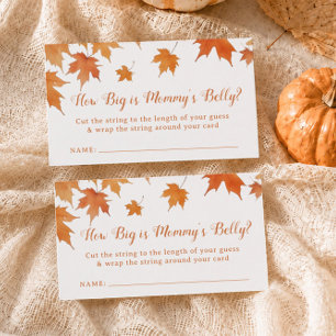 Carte D'accompagnement Jeux de Plaque Ventre de Bébé pour Baby Shower d'A