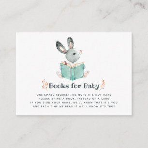 Carte D'accompagnement Joli Automne - Demande de livre pour Baby Shower d