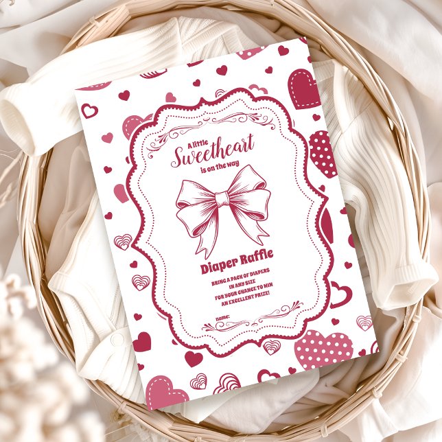 Carte D'accompagnement Jolie chérie Saint Valentin Diapper Raffle (Créateur téléchargé)