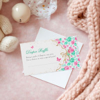 Jolie rose rose florale ruban doré Baby shower