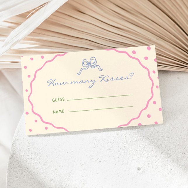 Carte D'accompagnement Jolis bisous colorés (Créateur téléchargé)