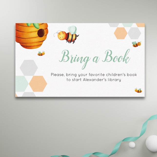 Carte D'accompagnement Jote Bee Apportez un Baby shower de livre (Créateur téléchargé)