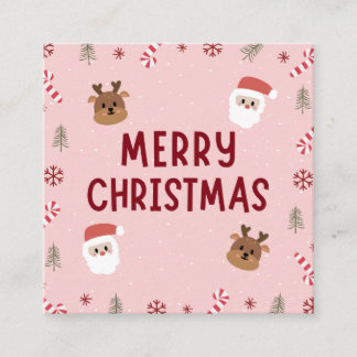 Carte D'accompagnement Joyeuses Berceaux de Noël