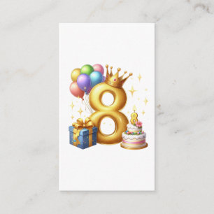 Carte D'accompagnement Joyeux 8e Anniversaire