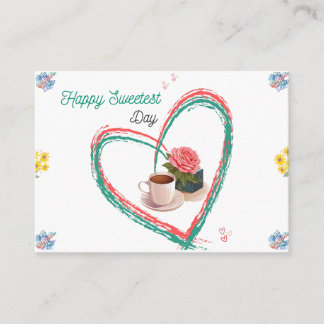 Carte D'accompagnement Joyeux Jour le plus doux