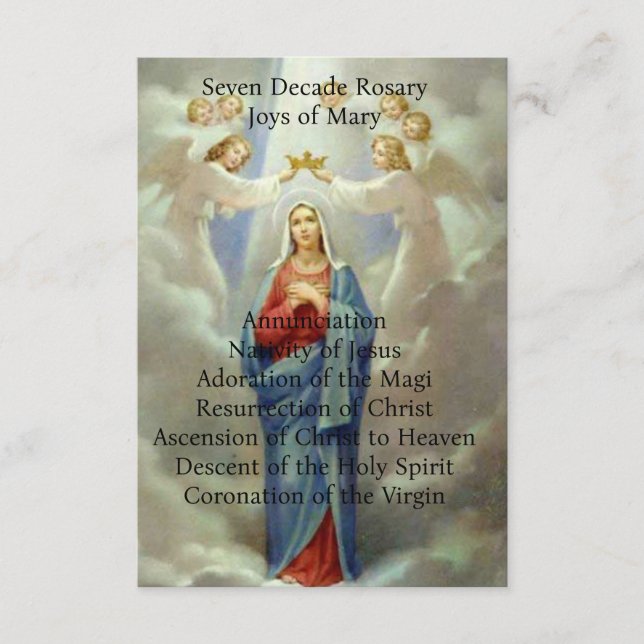 Carte D'accompagnement Joys de Marie (Devant)