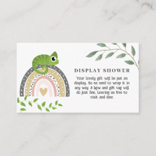 Carte D'accompagnement Jungle, Arc-En-Ciel Et Chameleon Baby Display Douc