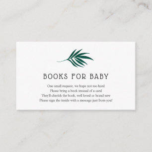 Carte D'accompagnement Jungle Livres pour Baby insert card