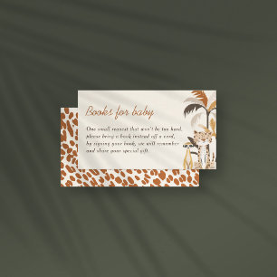 Carte D'accompagnement Jungle Safari Animaux Baby showers Livres Pour Béb