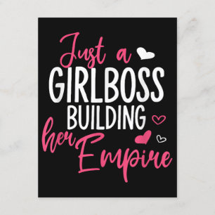 Carte D'accompagnement Juste une patronne qui construit son empire femmes