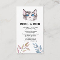 Kitten Kitty Chat Baby shower Apportez un livre En