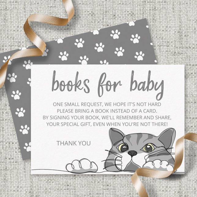 Carte D'accompagnement Kitty Cat Genre livres neutres pour bébé billet (Créateur téléchargé)