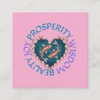 Koi bonne fortune rose et turquoise