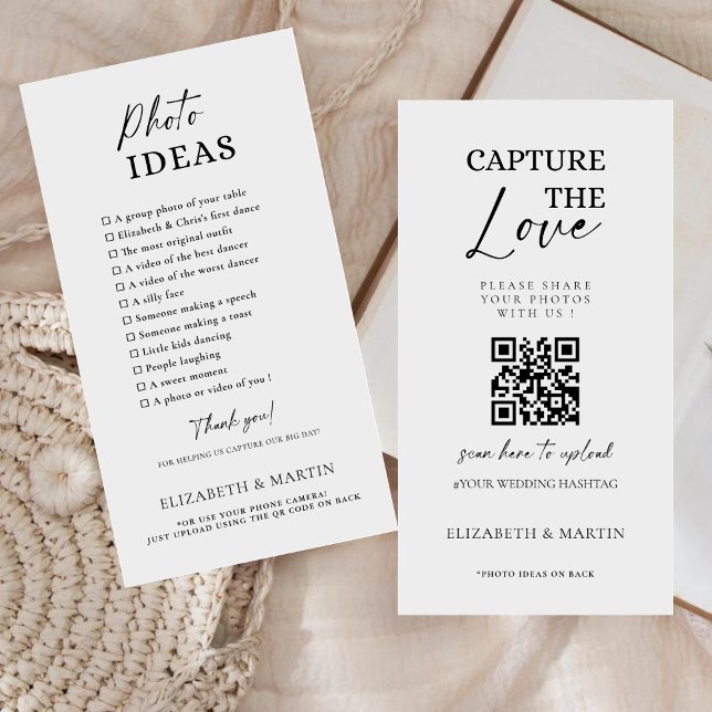 Carte D'accompagnement La calligraphie moderne Capte le code QR d'amour (Créateur téléchargé)
