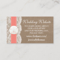 La collection de mariage Coral Sand Dollar Beach