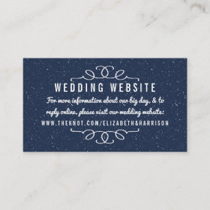 Carte D'accompagnement La collection de Mariages de nuit étoilée - Site W