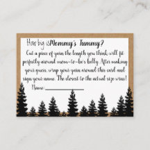 La taille de Mommys Tummy Baby shower Game